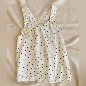 Zara girls polka dot tank top size youth 13-14 - new with tags